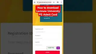🔥How to download Lucknow University pg admit card 2024 #kritikaclasses