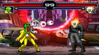 The Mask vs Ghost Rider SUPER CRAZY FIGHT🔥 Marvel Comics Mugen Epic Battle Tribute 2023