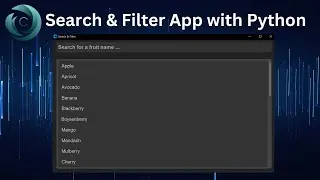 Search & Filter app with Python