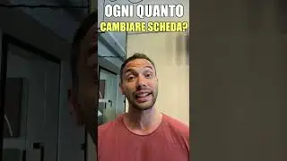 DOPO QUANTE SETTIMANE devi CAMBIARE la SCHEDA di ALLENAMENTO #shorts