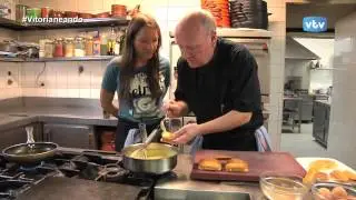 VITORIANEANDO Sidrería Mendiola, Bocatitas de Crema Pastelera