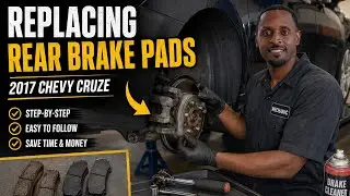2017 Chevy Cruze REAR Brake Pads: Caliper Push In #mechanic #chevycruze