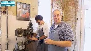 Gewinde schneiden auf einer alten Maschine