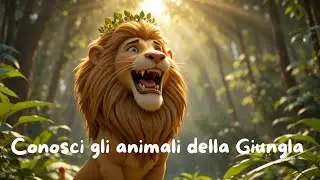 🦁🎶 Festa nella Giungla | Canzoncina educativa sugli animali della giungla 🌴 Canzoni per bambini