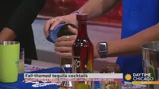 Fall-themed tequila cocktail