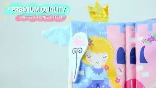 Interactive Unicorn Tails Cloth Book | Crinkle Pages, Tails & Squeaker