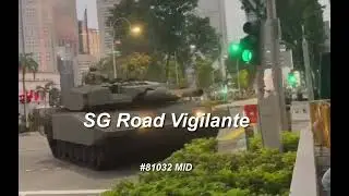 5jul2025 saf #8171 032 MID leopard tank fail to keep in lane  mount kerb & hit traffic lights