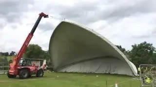 Saddlespan goes up at Butefest 2015