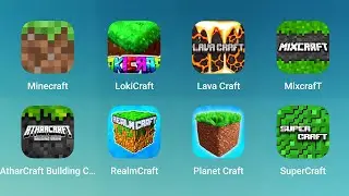 Minecraft, Lokicraft, Lava Craft, Mixcraft, AtharCraft Building, RealmCraft, PlanetCraft, Supercraft