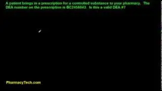 Determine Validity of DEA # on a Prescription