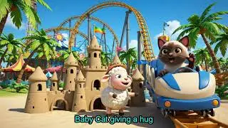 Baby Cat Giving A Hug Jolly English Melodies, EngliKids Music