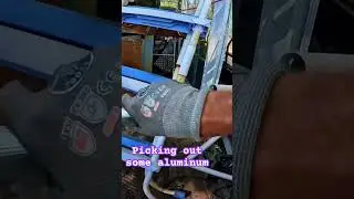 Curbside scrapping- irony aluminum #money#recycling#music#diy#scrap#metal