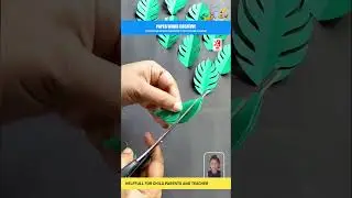 How to make paper leaf  !! Paper flower !! DIY project