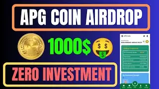 APG Coin Airdrop 🔥 | APG Big Token | Joining Bonus 5000 APG Token 🤑