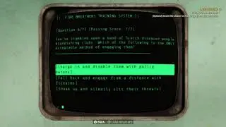 Fallout 76 - Into The Fire: Pass the Knowledge Exam 7/7 Questions Correct PS4 Pro Gameplay (2018)