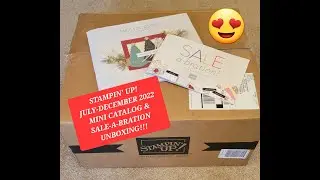 Unboxing! Stampin' Up! July-December 2022 Mini Catalog and Sale-a-bration  #StampinUp #Unboxing