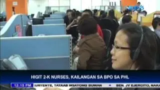 Philippines needs nurses for BPO