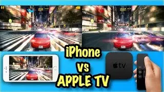 (4K) Apple TV vs iPhone 6s+ GAMING SHOOTOUT - Asphalt 8