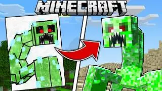 I Turned MY Drawings into MINECRAFT Mobs