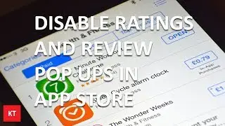 How to disable rating and review pop up in app store (iOS 11)