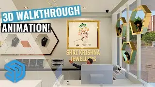 INTERIOR WALKTHROUGH | ANIMATION | 3D MODELING - JEWELLERY SHOWROOM | B' STYLE ARCHITECTS