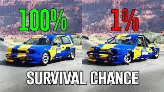BeamNG Survival Chance: Dangerous Car Crash Tests #10