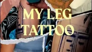 My leg Tattoo ✍️ #chuukese #tapuanu mask 