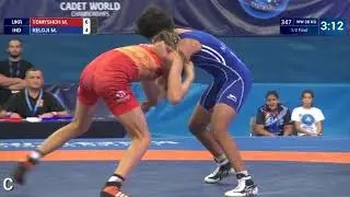 1/2 WW - 38 kg: M. TOMYSHCH (UKR) df. M. KELOJI (IND) by VPO1, 9-8