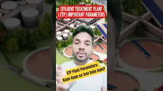 ETP Plant Parameters: Kaun-Kaun se parameters check ✅ hote hai #shorts #etp #parameters #watershorts