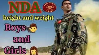 NDA || NDA EXAM ||NDA height and weight  for boys 👦 and  girls 👧||by let me inform ||