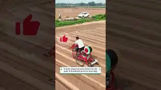 Modern agricultural ridging machine#riding machine#seeder