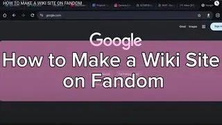 HOW TO MAKE A WIKI SITE ON FANDOM