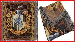 Northwest Woven Tapestry Throw Blanket, 48 x 60 Inches, Hufflepuff Crest