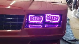 Светодиодные фары Chevrolet Monte Carlo RGB CREE 1986 года