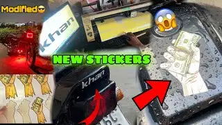 🔥Splendor Modified❤️&zwj;🔥| Install NewStickers😍| neon lights💡| SPLENDOR TANK STICKER 🚨