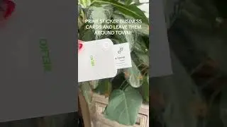 Print business cards wirelessly & spread your brand around town! #business