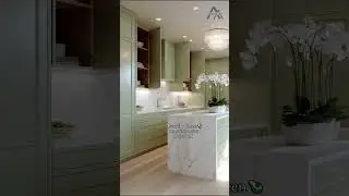 Avocado Green Kitchen Tour 🍃 | The Calm Elegance of Soft Colors#kitchen #kitchendesign