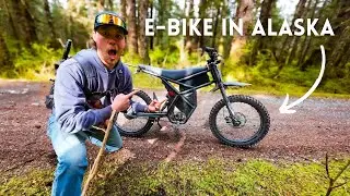 Riding my ELECTRIC E- BIKE in ALASKA | A Ride through an Alaskan Fishing Village