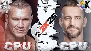 WWE 2K25 [ Ai vs Ai ] &ndash; Randy Orton vs CM Punk &ndash; Underground Submission Match #monsterarise