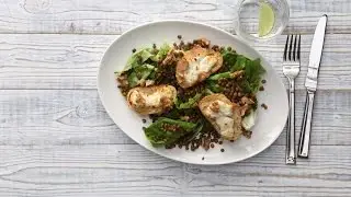 Linzensalade met kropsla en geitenkaas - CookLoveShare