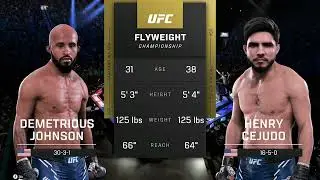 Johnson vs Cejudo | UFC 5 Fight Contracts – Flyweight Legacy Fight! ⚡🏅 #UFC5