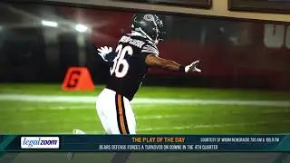 Play of the Day: Bears Defense forces a turnover on downs in the 4th Quarter | 10/09/20