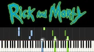 For The Damaged Coda - Rick & Evil Morty Theme (Piano Tutorial + sheets)