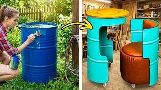 How to Repurpose Old Barrels into Furniture & Boats