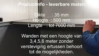 Montage Kunststof Panelen voor wandafscheidingen en wandbekleding
