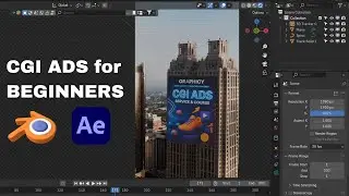 Blender CGI ADS Course for Beginners || Banner Unroll CGI