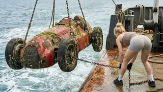 ASMR Car Restoration: Rusted Alfa Romeo Tipo 158 Pulled From the Sea