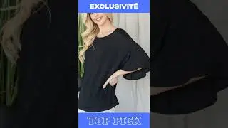 Flared Sleeve Basic Shortsleeve Top