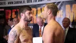 DAVID 'THE VIKING''  McGUIRE v PAUL MORRIS - OFFICIAL WEIGH IN FROM DUBLIN / RETURN OF THE MACK