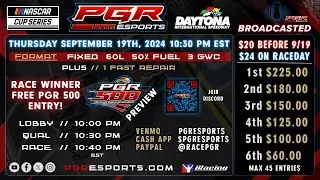 PGR eSports Intimidator Superspeedway Series | Daytona International Speedway | 9/18/24 |PGR eSports